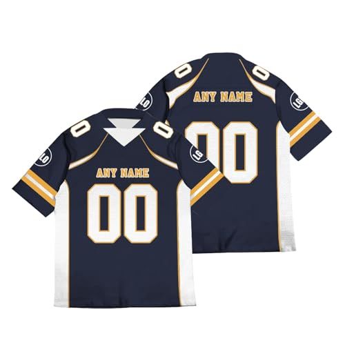 American Football Trikot Personalisiert American Football Jersey Shirts Personalisierte Spieltrikots mit Name Nummer Logo für Kinder Erwachsene Junge Mädchen Herrn Damen A05 American Football Trikot Personalisiert American Football Jersey Shirts Personalisierte Spieltrikots mit Name Nummer Logo für Kinder Erwachsene Junge Mädchen Herrn Damen A05 von Guooyuuyu