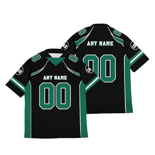 American Football Trikot Personalisiert American Football Jersey Shirts Personalisierte Spieltrikots mit Name Nummer Logo für Kinder Erwachsene Junge Mädchen Herrn Damen A11 von Guooyuuyu