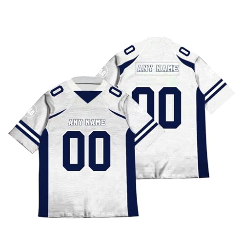 American Football Trikot Personalisiert American Football Jersey Shirts Personalisierte Spieltrikots mit Name Nummer Logo für Kinder Erwachsene Junge Mädchen Herrn Damen A16 American Football Trikot Personalisiert American Football Jersey Shirts Personalisierte Spieltrikots mit Name Nummer Logo für Kinder Erwachsene Junge Mädchen Herrn Damen A16 von Guooyuuyu