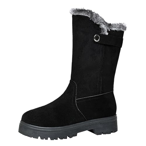Damen Winterstiefel Fashion Schneestiefel Damenschuhe Winter Warm Weite Winterschuhe Große Größen Leicht Stiefel Mit Gefüttert Comfort Winterboots Sport Snow Boots Elegant Schuhe von Guotobe