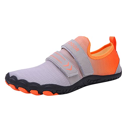 Guotobe Damen Schuhe Schwarz rutschfest Sportschuhe Weich Outdoor Bequem Trekkingschuhe Barfuss Schuhe Camping Weiß Laufschuhe Turnschuhe Sport Atmungsaktiv Barfußschuhe Barfussschuhe von Guotobe