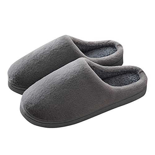 Guotobe Hausschuhe Herren Herbst Und Winter Slipper Gästeschuhe Klassische Warm Freizeitschuh Casual Bequeme Pantoffeln Leichte Kuschelige Filzhausschuhe Plüsch Filzpantoffeln von Guotobe