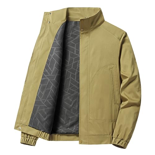 Guotobe Herren Bomberjacke Sportlich Lässige Pilotenjacke Fliegerjacke Leichte Schwarz College Jacke Bomberjacke Reißverschluss Kurz Übergangsjacke Sommerjacke Basic Zip Up Motorradjacke von Guotobe