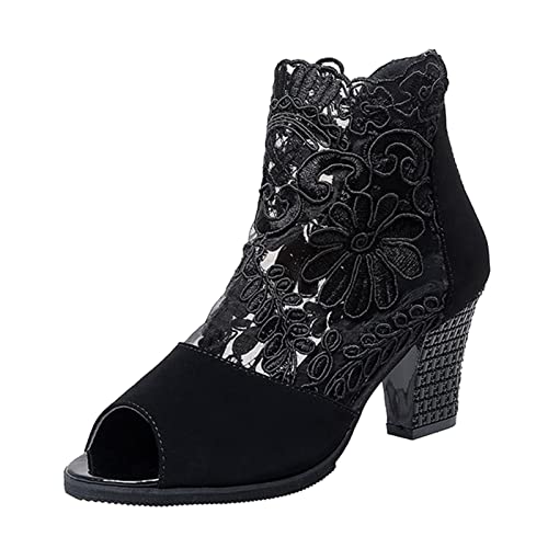 Guotobe Sandalen Damen Sommer Elegant Sexy Sandalen Sommerschuhe Mesh Atmungsaktiv mit Absatz Sandaletten Tanzstiefel Lässige High Heels Sommerstiefel Weiß Abendschuhe Bequem Leichte Mesh Stiefel Guotobe Sandalen Damen Sommer Elegant Sexy Sandalen Sommerschuhe Mesh Atmungsaktiv mit Absatz Sandaletten Tanzstiefel Lässige High Heels Sommerstiefel Weiß Abendschuhe Bequem Leichte Mesh Stiefel von Guotobe