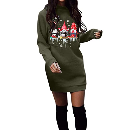 Guotobe Weihnachtskleid Damen Langarm Winterpullover Sweatkleid Rot Elegant Longpullover mit Weihnachten Motiv 3D Gedruckt Leicht Sweatshirt Rundhals Casual Dress Weicher Kapuzenpullover Guotobe Weihnachtskleid Damen Langarm Winterpullover Sweatkleid Rot Elegant Longpullover mit Weihnachten Motiv 3D Gedruckt Leicht Sweatshirt Rundhals Casual Dress Weicher Kapuzenpullover von Guotobe