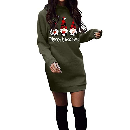 Guotobe Weihnachtskleid Damen Langarm Winterpullover Sweatkleid Rot Elegant Longpullover mit Weihnachten Motiv 3D Gedruckt Leicht Sweatshirt Rundhals Casual Dress Weicher Kapuzenpullover Guotobe Weihnachtskleid Damen Langarm Winterpullover Sweatkleid Rot Elegant Longpullover mit Weihnachten Motiv 3D Gedruckt Leicht Sweatshirt Rundhals Casual Dress Weicher Kapuzenpullover von Guotobe