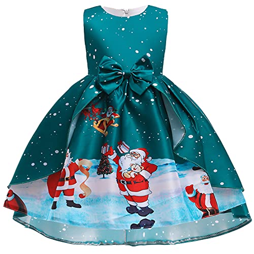 Guotobe Weihnachtskleid Mädchen Festliche Sweatkleid Kleider Große Größen Casual Kleid mit Weihnachten Gedruckt Weihnachts Dress Rot Weihnachtsoutfit Lässig Weihnachtskleid Weihnachts Kleider von Guotobe