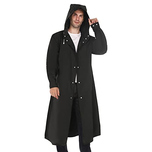 Regenjacke Fahrrad; Wiederverwendbar Faltbar Leicht Regenponcho Ripstop Atmungsaktiv Wasserdicht Regencape für Outdoor Cycling Regenschutz Camping Sports Regenjacke Poncho Wandern von Guotobe