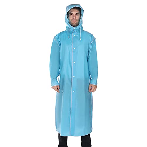 Regenjacke Fahrrad; Wiederverwendbar Faltbar Leicht Regenponcho Ripstop Atmungsaktiv Wasserdicht Regencape für Outdoor Cycling Regenschutz Camping Sports Regenjacke Poncho Wandern von Guotobe