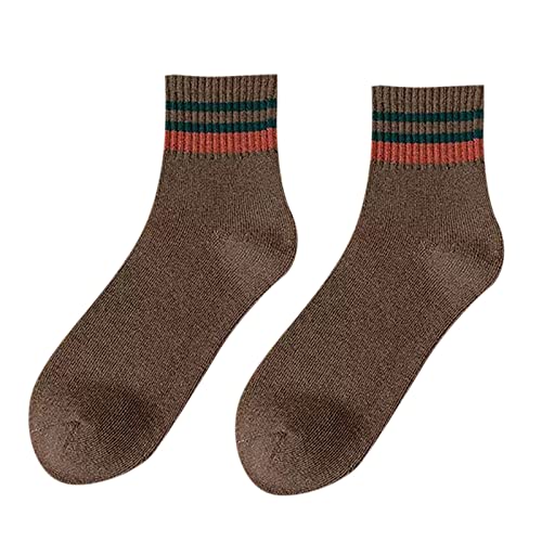 Sportsocken Herren Winter Dicke Socks Herrensocken Schwarze Weiß Schlafsocken Outdoor Atmungsaktiv Tennissocken Baumwolle Weiches Socken Rutschfeste Wandersocken Trachtensocken von Guotobe