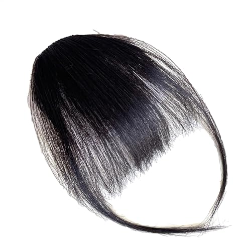Gupcaqosjw Clip-in-Pony, Clip- -Echthaar-Pony,Echthaar Perücke Damen Pony | Girlfriend Sisters Bangs with Temples Alltägliche Haarverlängerungen für Fotografie, Dating von Gupcaqosjw