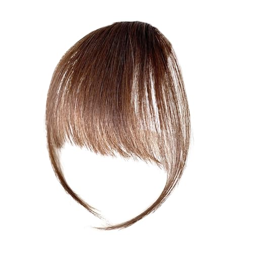 Gupcaqosjw Clip-on-Pony für Frauen, Echthaar-Pony-Clip-on - Clip-In-Stirn-Pony für Damen mit menschlichem Pony,Girlfriend Sisters Bangs with Temples Alltägliche Haarverlängerungen für Fotografie, von Gupcaqosjw