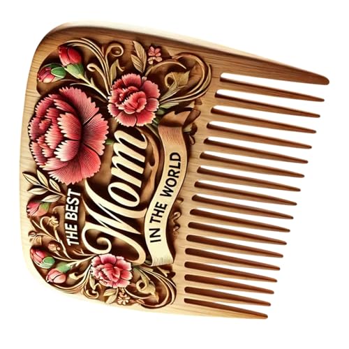 Gupcaqosjw Haarkamm für Frauen, Blumenhaarkamm - Muttertag Holzgravur entwirrend Kamm | Antistatische, handgeschnitzte Feiertagsvorräte für Mutter und Großmutter Gupcaqosjw Haarkamm für Frauen, Blumenhaarkamm - Muttertag Holzgravur entwirrend Kamm | Antistatische, handgeschnitzte Feiertagsvorräte für Mutter und Großmutter von Gupcaqosjw