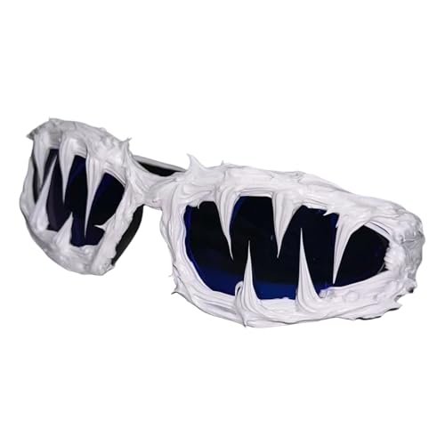 Gupcaqosjw Halloween Sonnenbrillen, Lustige Brillen Für Erwachsene, UV400 Schutz Stylische Dunkle Mode Sonnenbrille Für Frauen Urlaub Konzert Party von Gupcaqosjw
