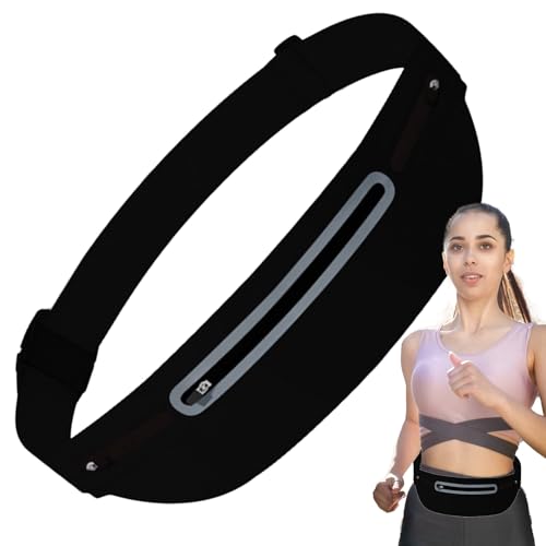 Gupcaqosjw Hüftgürteltasche, wasserdichte Laufgürteltasche Mit Handyfach, Verstellbarer Gurt Mit Reißverschlussfächern Für Sport, Damen Herren Jugendliche Erwachsene von Gupcaqosjw