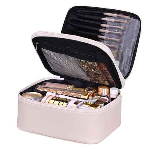 Gupcaqosjw Kosmetiktaschen - Reise Make-up Organizer Mit Doppelschicht - Großes Make-up-Etui Mit Unterteiler, Tragegriff Und Hoher Kapazität Für Damen – Für Reisen, Urlaub Und Täglichen Gebrauch Gupcaqosjw Kosmetiktaschen - Reise Make-up Organizer Mit Doppelschicht - Großes Make-up-Etui Mit Unterteiler, Tragegriff Und Hoher Kapazität Für Damen – Für Reisen, Urlaub Und Täglichen Gebrauch von Gupcaqosjw