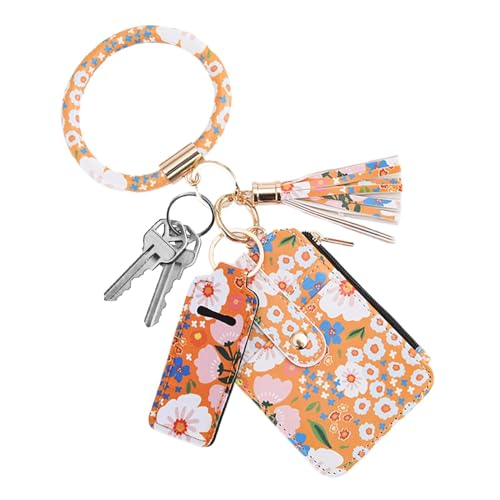 Gupcaqosjw Kreditkartenetui mit Blumenmuster, Kartenetui mit Blumenmuster,Ausweishülle | Süßes dünnes Reise-Kartenetui, süßes kleines Kartenportemonnaie, tragbares Damen-Geldbörse mit Blumenmuster für von Gupcaqosjw