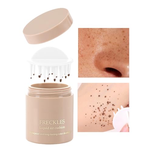 Gupcaqosjw Künstliche Sommersprossen - Make-up Punktierstift | Wasserdichter Langzeithaltbarer Flüssig Air Cushion Kunst Sommersprossen für Damen und Mädchen Make-up Tool von Gupcaqosjw