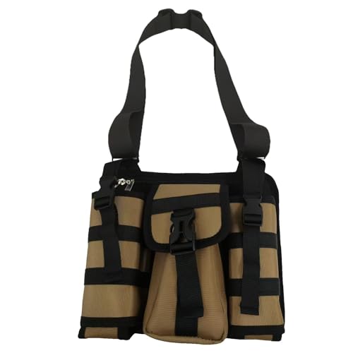 Gupcaqosjw Sport-Schultertasche, Wasserflaschentasche - Sport-Workout-Rucksack mit Mehreren Taschen | Reise-Wander-Umhängetasche mit Karabinern zum Radfahren, Spazierengehen, Joggen von Gupcaqosjw