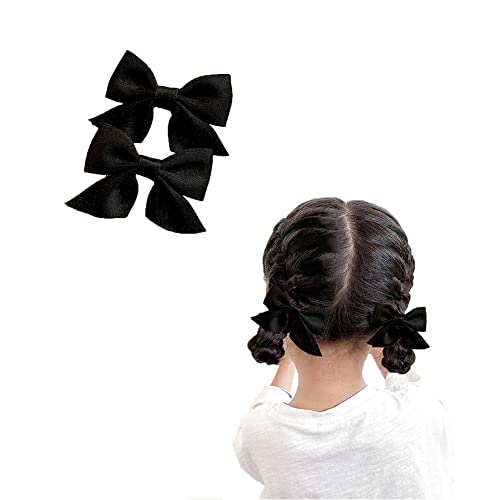 Guqqeuc Haarschleifen-Clips, Satin, Haarschmuck für Mädchen, 2 Stück von Guqqeuc