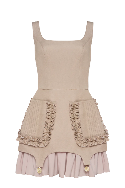 Beige Romantic Dress von Guranda