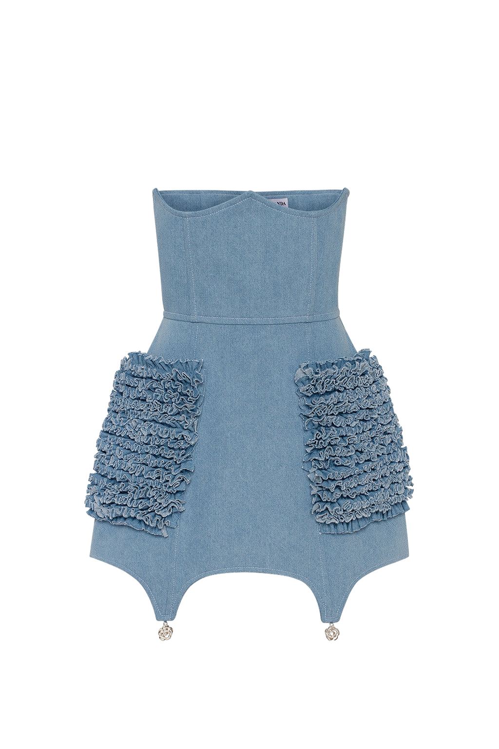 Guranda | Denim Corset Skirt | Women's Slate Grey Mini skirts Guranda | Denim Corset Skirt | Women's Slate Grey Mini skirts von Guranda