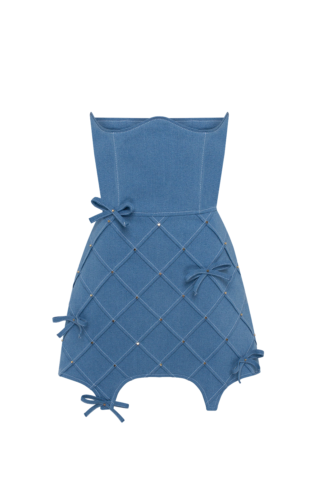 Denim Corset Skirt with Bow von Guranda