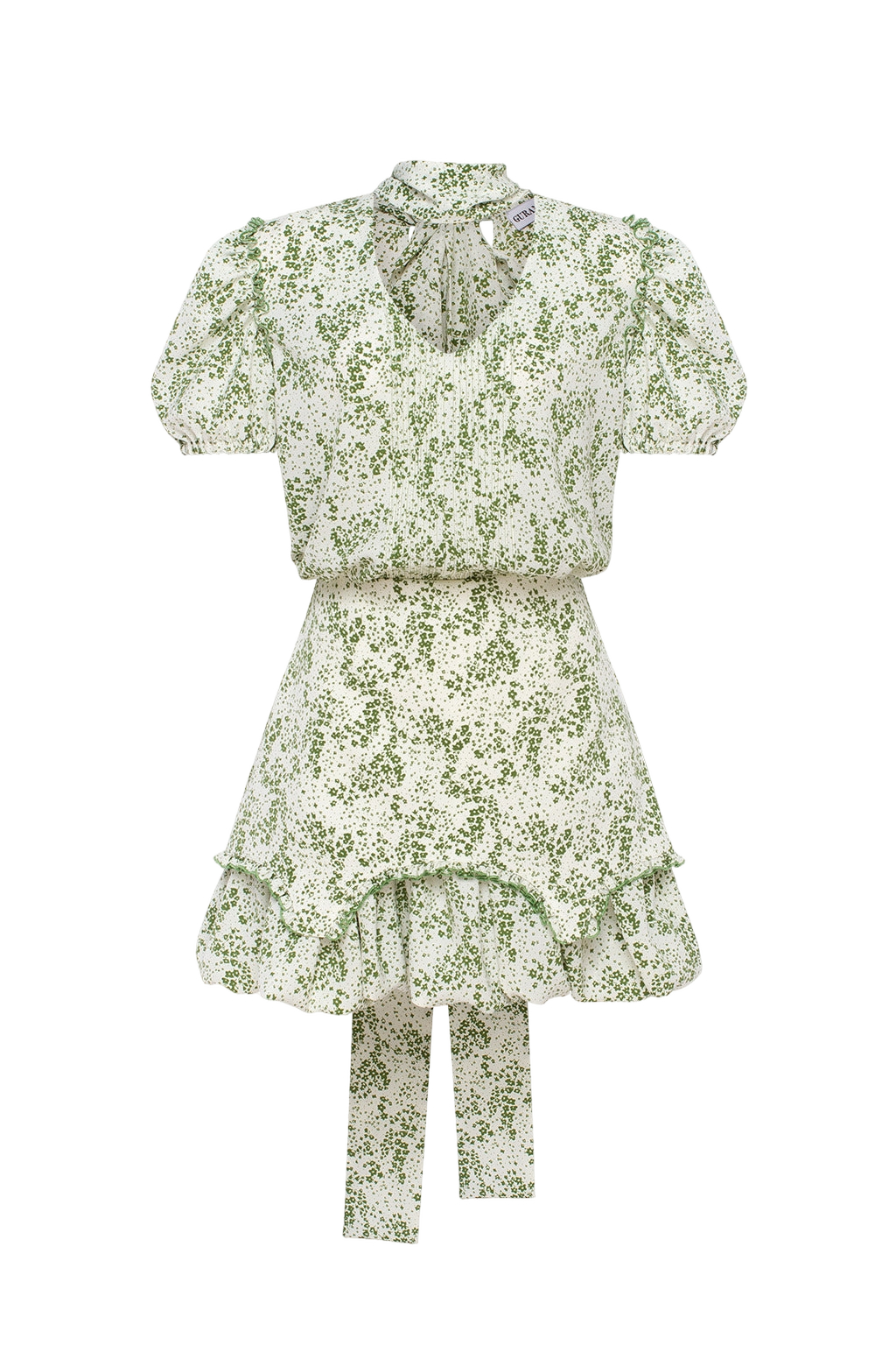 Guranda | Mini Dress With Flowers | Women's Emerald Green Mini dresses Guranda | Mini Dress With Flowers | Women's Emerald Green Mini dresses von Guranda