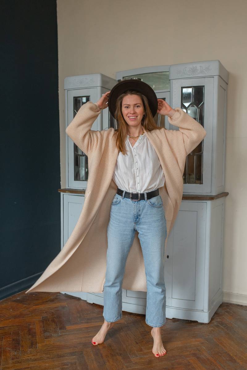 Hellbeige Strickjacke Langstrick Leinen Häkelmantel Chunky Knitwear Basic Cardigan Geschenk Für Mama Hellbeige Strickjacke Langstrick Leinen Häkelmantel Chunky Knitwear Basic Cardigan Geschenk Für Mama von GurenkovaKnitwear