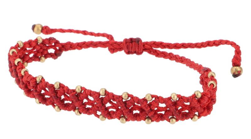 Guru-Shop Armreif Ethno Perlenarmband, Makramee Armband/Fußband -.. von Guru-Shop