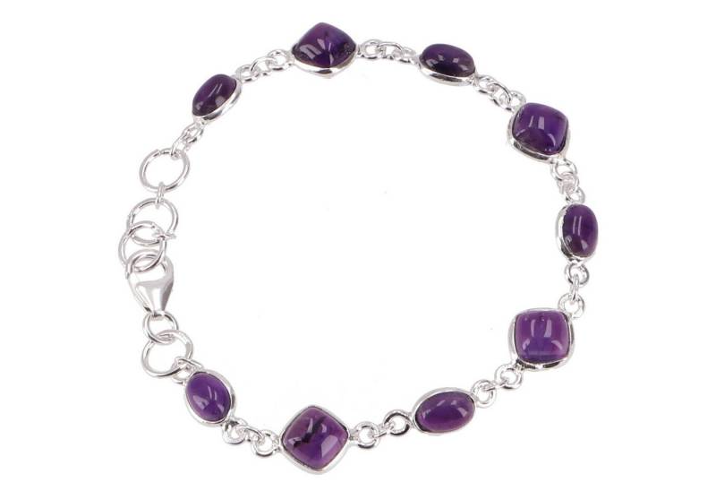 Guru-Shop Armreif Indisches Boho Silber Armband, Edelsteinarmband.. von Guru-Shop