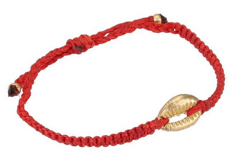 Guru-Shop Armreif Perlenarmband, Makramee Armband Kauri Muschel -.. von Guru-Shop