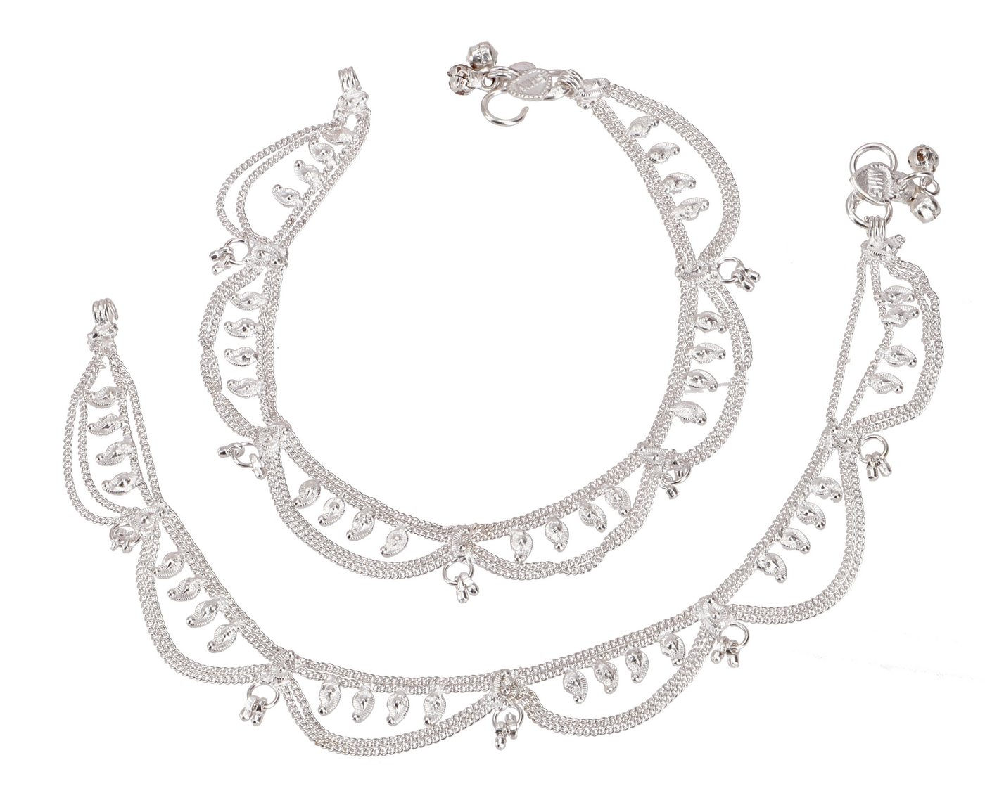 Guru-Shop Fußkette 1 Paar Indische Bollywood Fußkettchen,.. von Guru-Shop