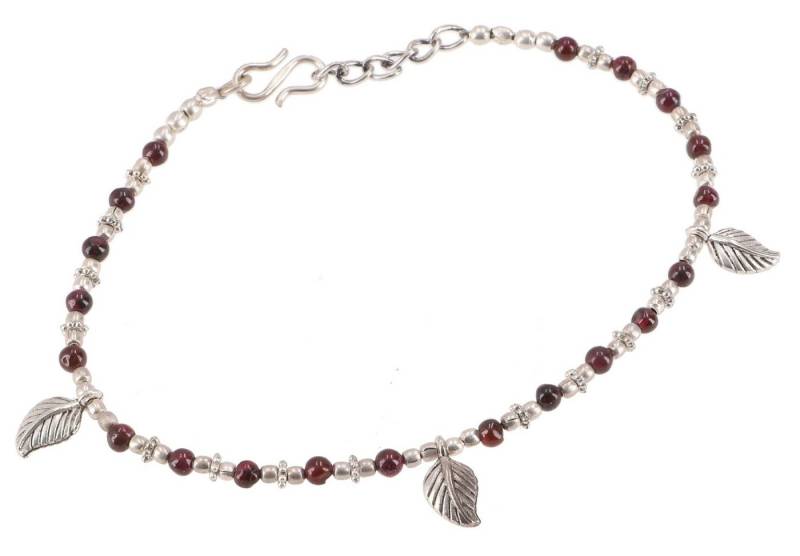Guru-Shop Fußkette Indische Fußkette mit kleinen Perlen, Boho.. von Guru-Shop