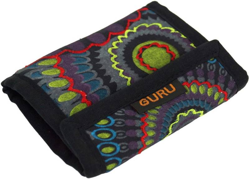 Guru-Shop Geldbörse Besticktes Portemonnaie Retro, Ethno, Boho.. von Guru-Shop