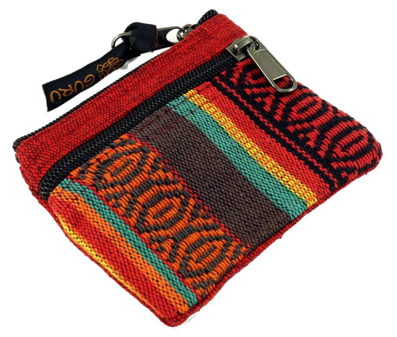 Guru-Shop Geldbörse Ethno Portemonnaie, Geldbeutel - rot von Guru-Shop