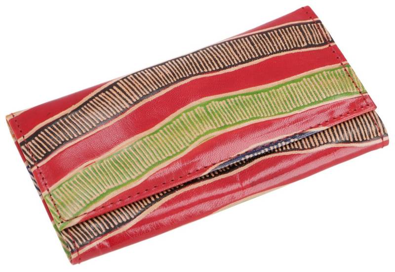 Guru-Shop Geldbörse Geprägtes Lederportemonnaie, Boho Geldbörse -.. von Guru-Shop