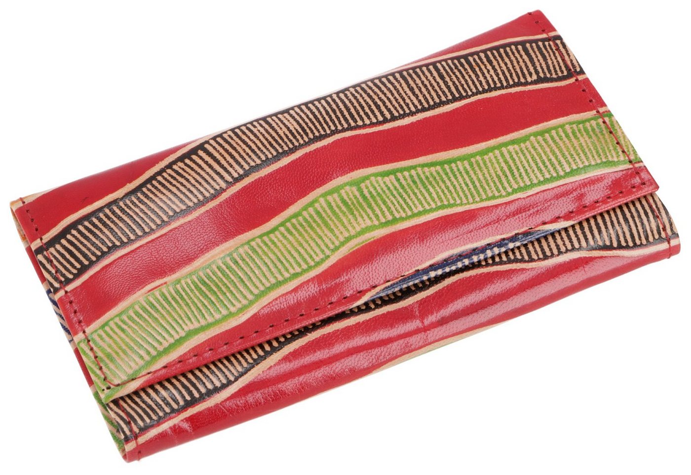 Guru-Shop Geldbörse Geprägtes Lederportemonnaie, Boho Geldbörse -.. von Guru-Shop