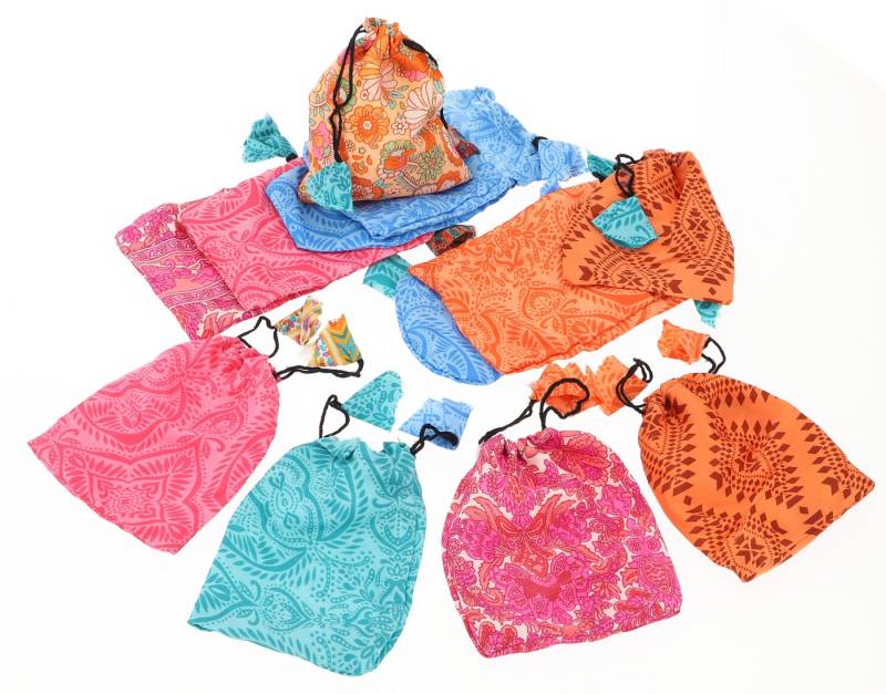 Guru-Shop Geldbörse Stoffbeutel 12 er Set, Bastelset Beutelchen,.. von Guru-Shop