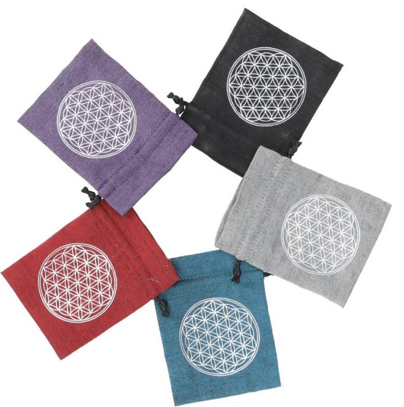 Guru-Shop Geldbörse Stoffbeutel 5er Set, Bastelset Beutelchen,.. von Guru-Shop