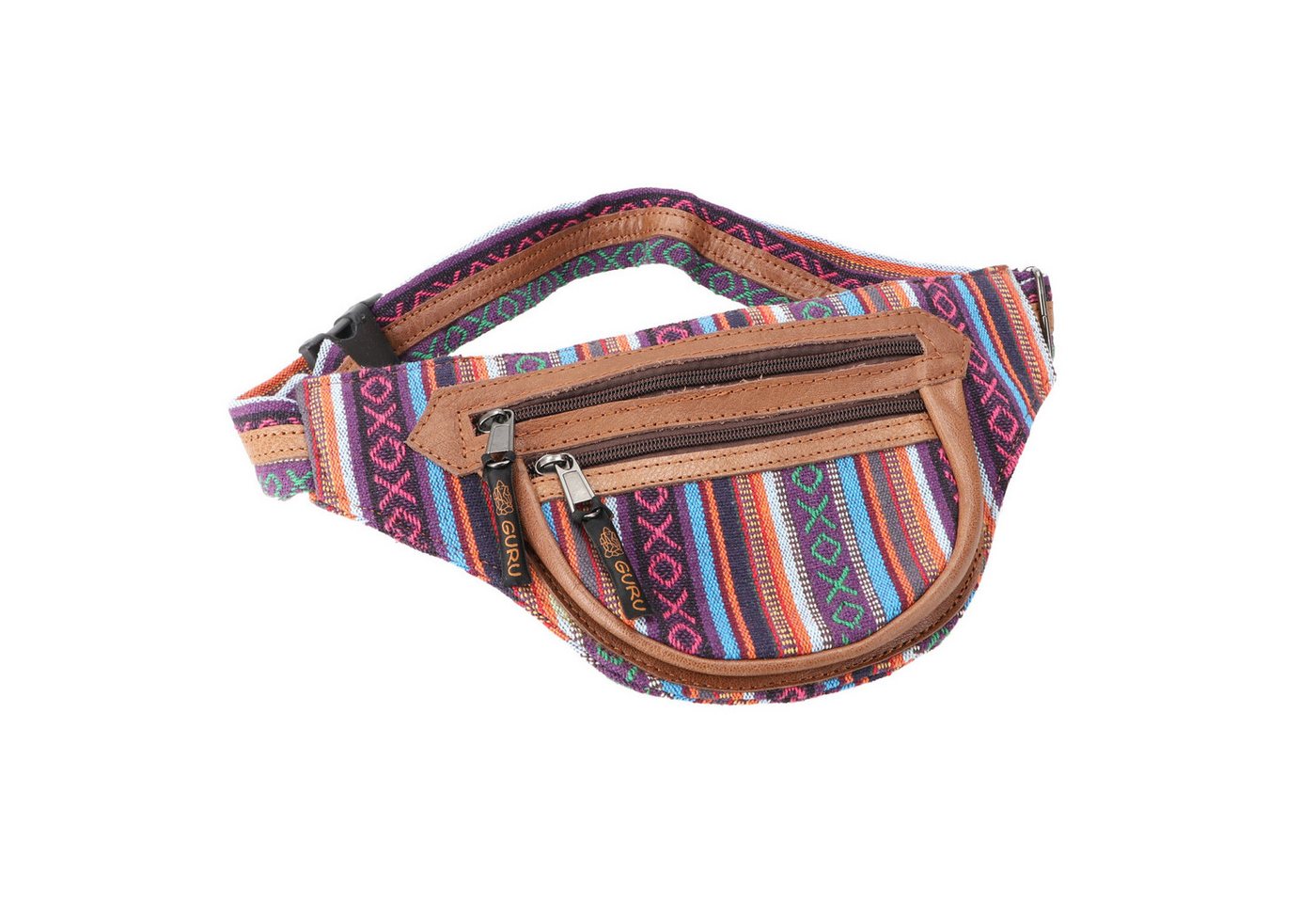 Guru-Shop Gürteltasche Ethno Sidebag mit Leder, Nepal Gürteltasche,.. Guru-Shop Gürteltasche Ethno Sidebag mit Leder, Nepal Gürteltasche,.. von Guru-Shop