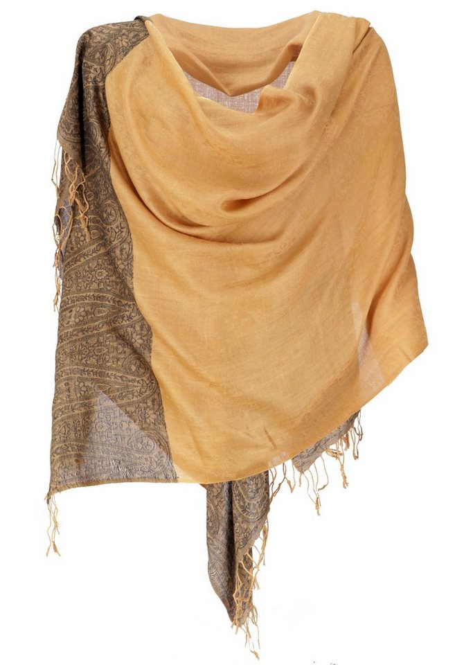 Guru-Shop Halstuch Pashmina-Viskose Schal, Indische Boho Stola mit.. von Guru-Shop