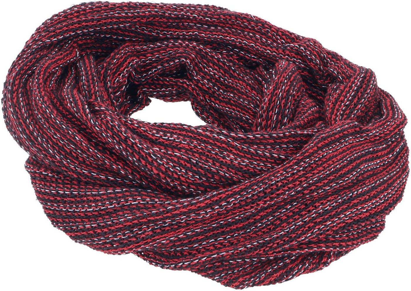 Guru-Shop Halstuch Weicher Loop Schal, Magic Loopschal - rot/schwarz von Guru-Shop