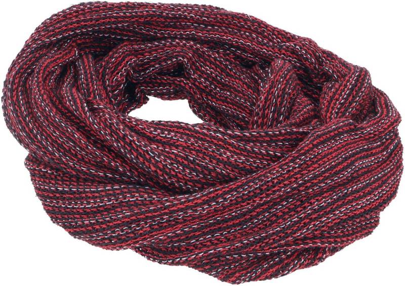 Guru-Shop Halstuch Weicher Loop Schal, Magic Loopschal - rot/schwarz von Guru-Shop