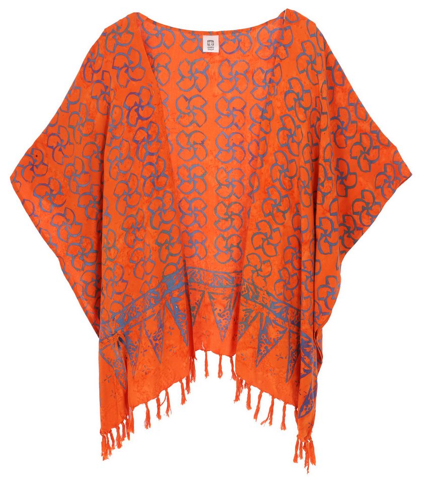 Guru-Shop Kimono Kurzer farbenfroher Sommer Kimono, Kaftan,.., alternative Bekleidung Guru-Shop Kimono Kurzer farbenfroher Sommer Kimono, Kaftan,.., alternative Bekleidung von Guru-Shop