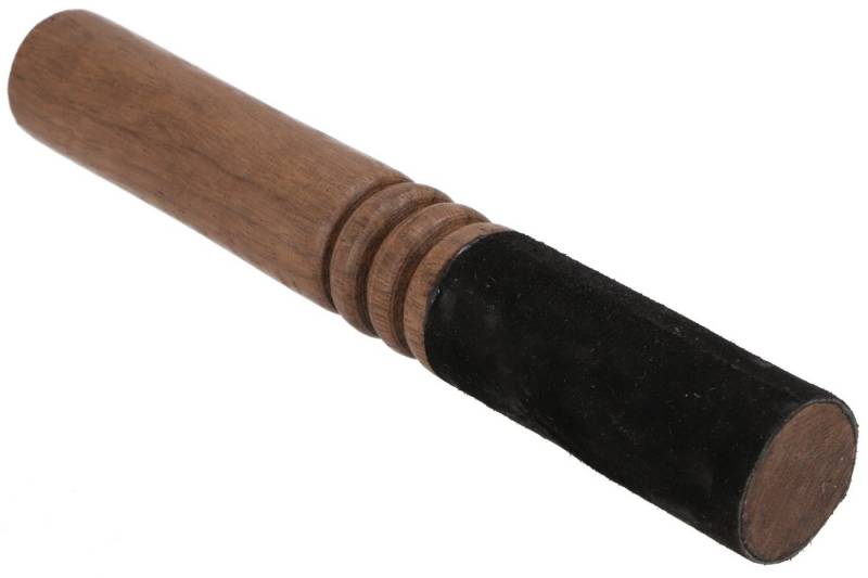 Guru-Shop Klangchakra Klangschalen Klöppel Reibestab mit Leder - 18.. von Guru-Shop