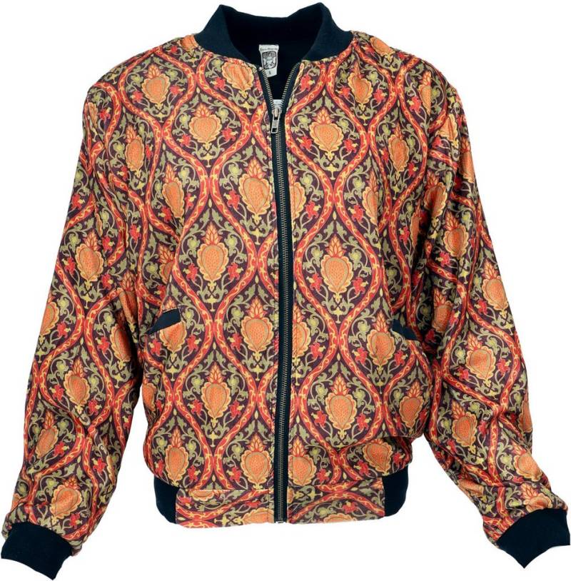 Guru-Shop Langjacke Boho Style Bomberjacke, Samtjacke -.. von Guru-Shop