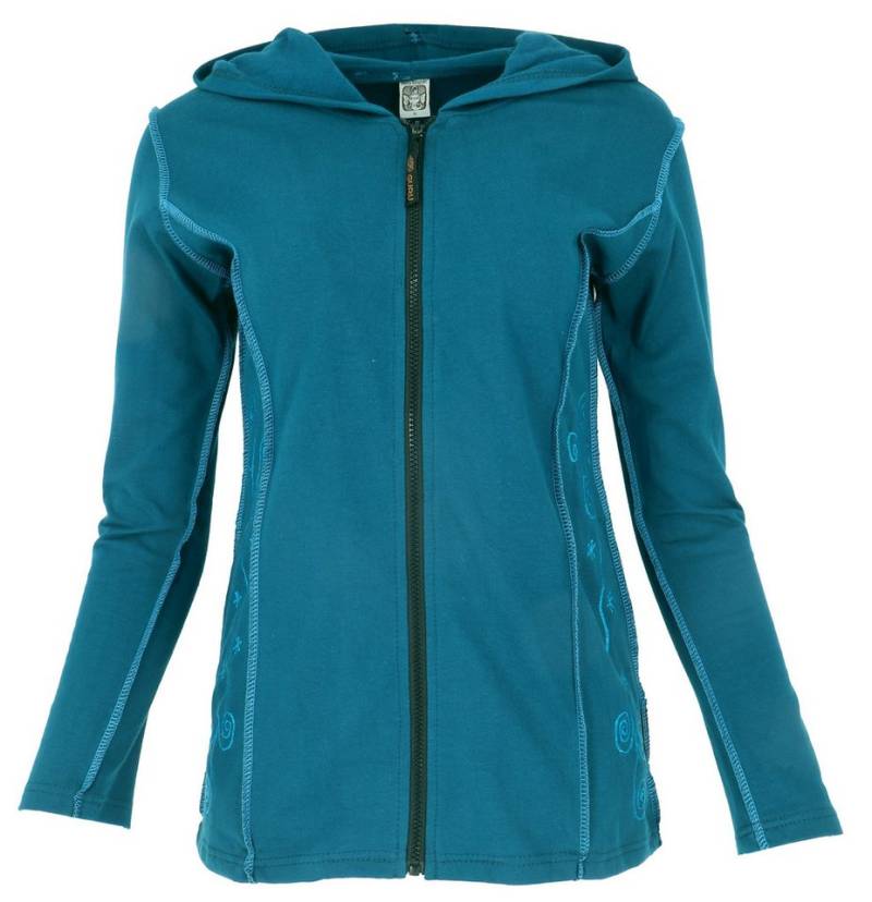Guru-Shop Langjacke Goa Jacke mit langer Kapuze, Boho Pixi.. alternative Bekleidung von Guru-Shop