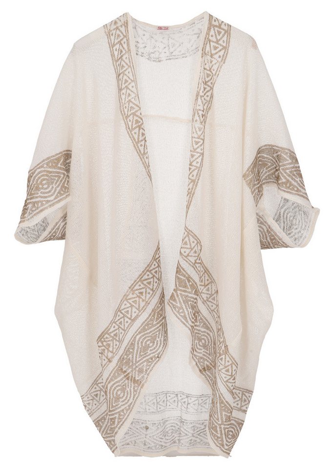 Guru-Shop Langjacke Offener Boho Cardigan, plus size Jacke, Kimono.. Ethno Style, alternative Bekleidung von Guru-Shop