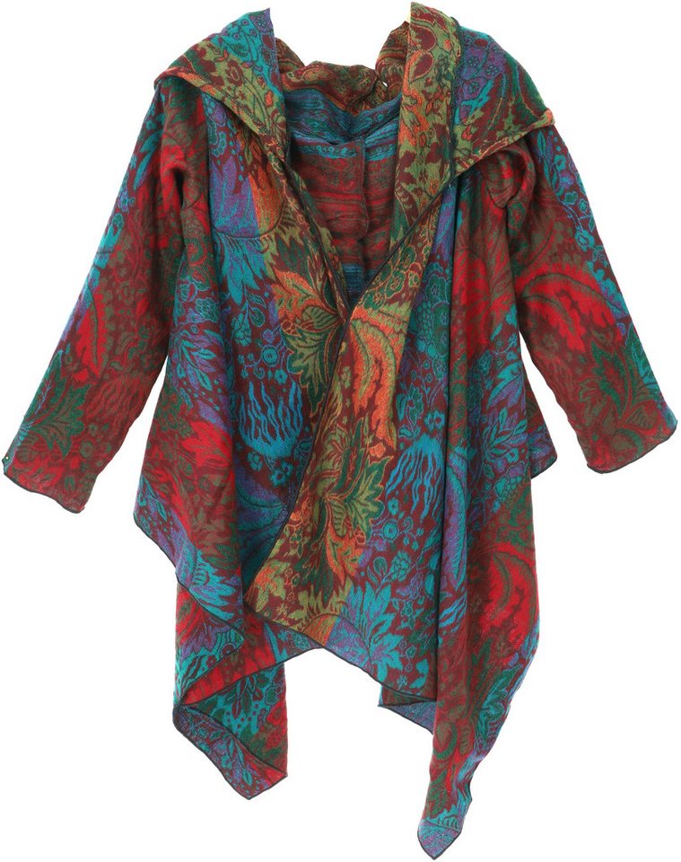 Guru-Shop Langjacke Offener Boho Cardigan, plus size Jacke mit.. Ethno Style, alternative Bekleidung von Guru-Shop